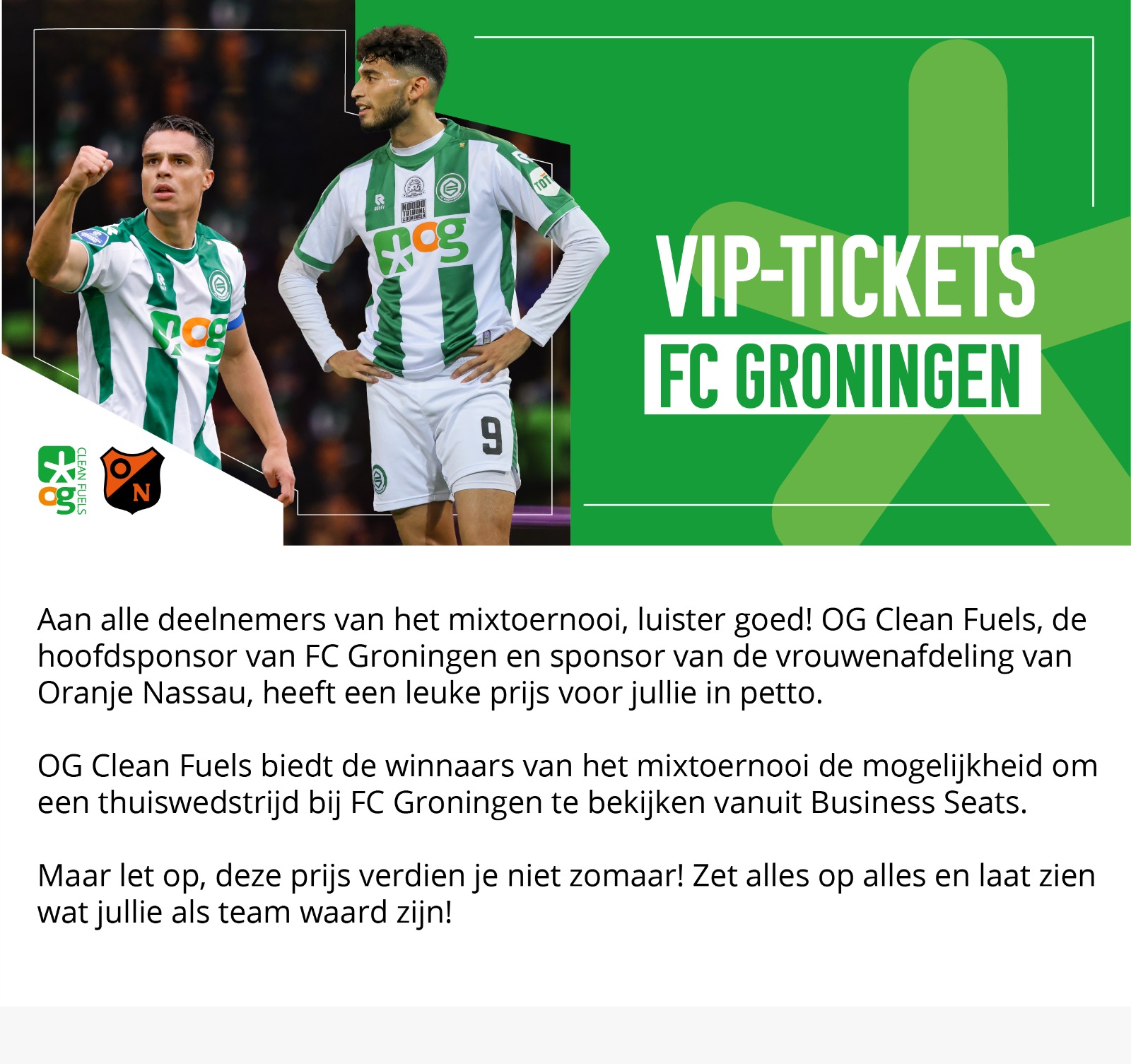 VIP tickets FC Groningen