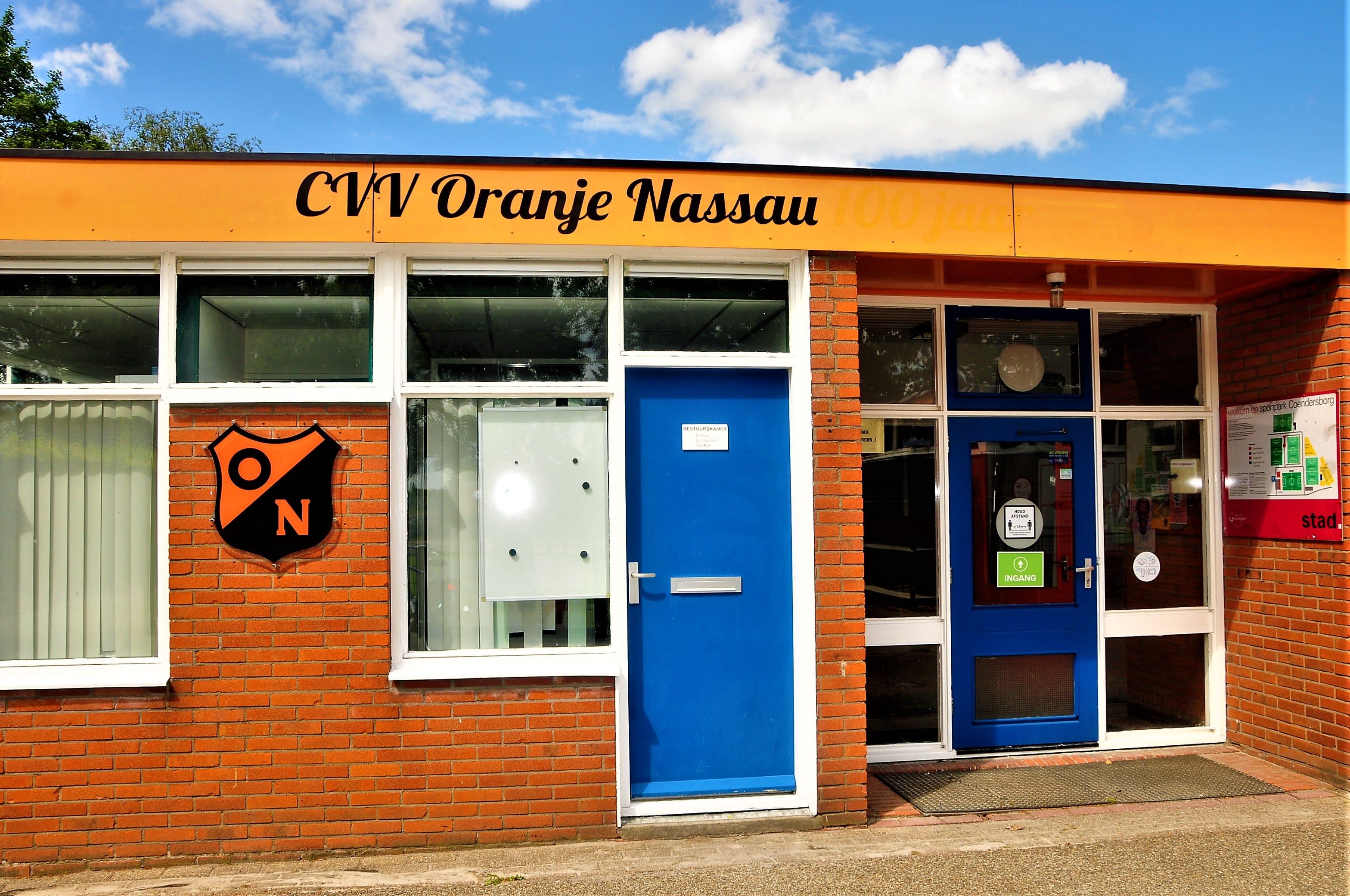 Clubgebouw gesloten op Koningsdag