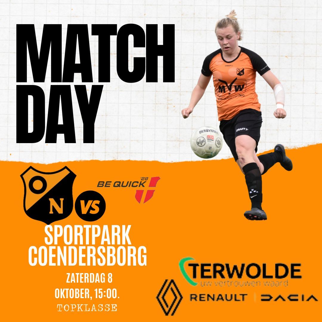 Voorbeschouwing Oranje Nassau vrouwen 1 - Be Quick'28 vrouwen 1